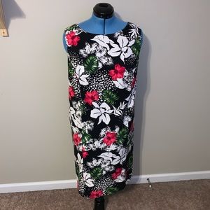 Dress Barn Flowers Pattern Dress